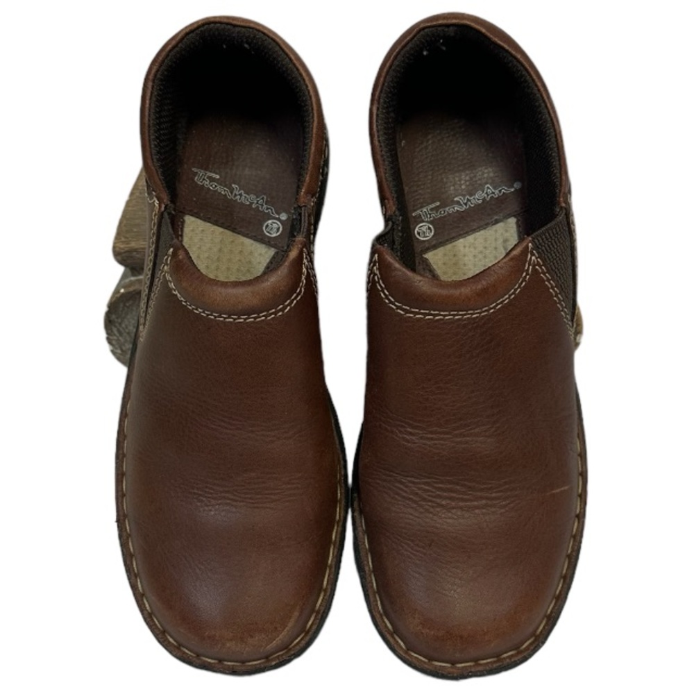 Thom McAn Ladies Brown Slip On Shoes Size 7 1/2 Worn Once